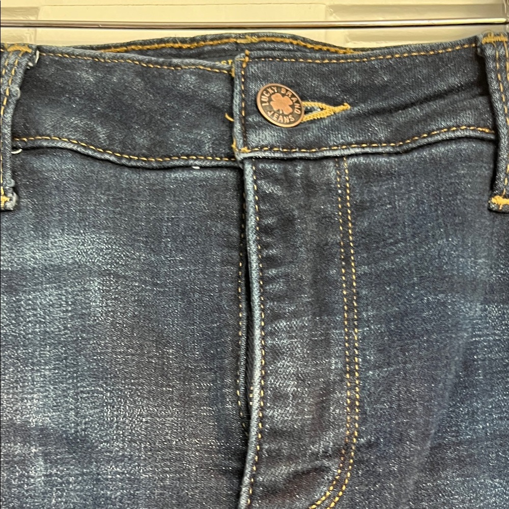 Lucky Brand Dark Indigo Women's Straight Leg Jeans - Picture 2 of 5